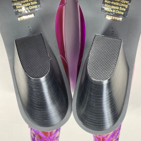 NEW Billini Boots Womens 9 purple black Sergio cowboy cowgirl western festival - Picture 11 of 13